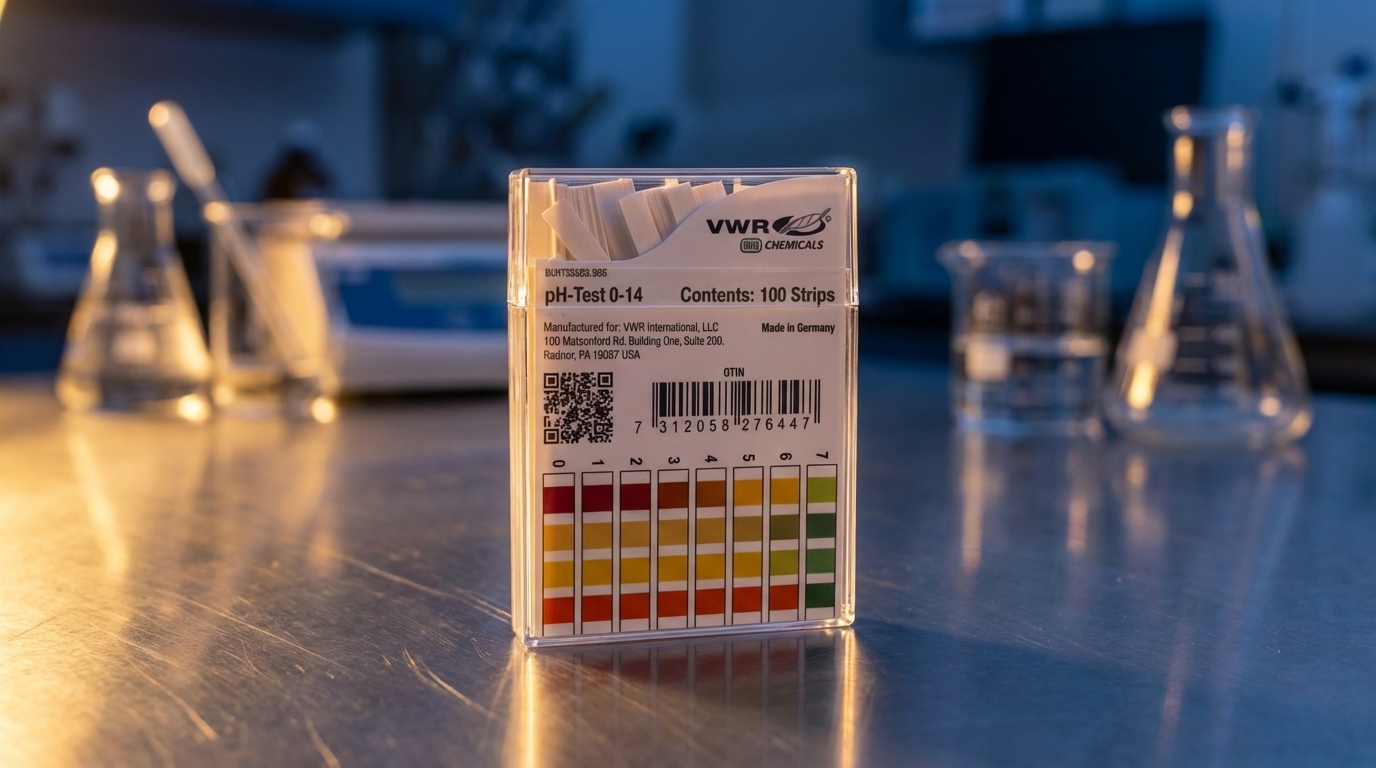 TIRAS PARA MEDIR PH RANGO 0-14.0 PAQ. 100